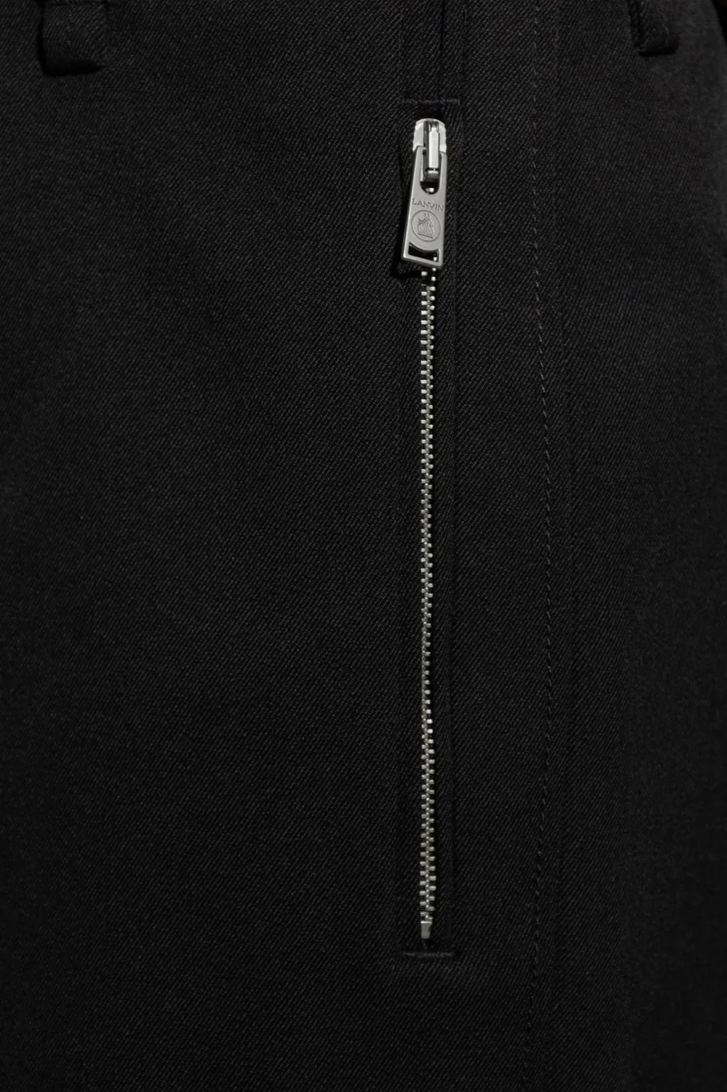 Lanvin Pressed Crease Cropped Tailored Trousers