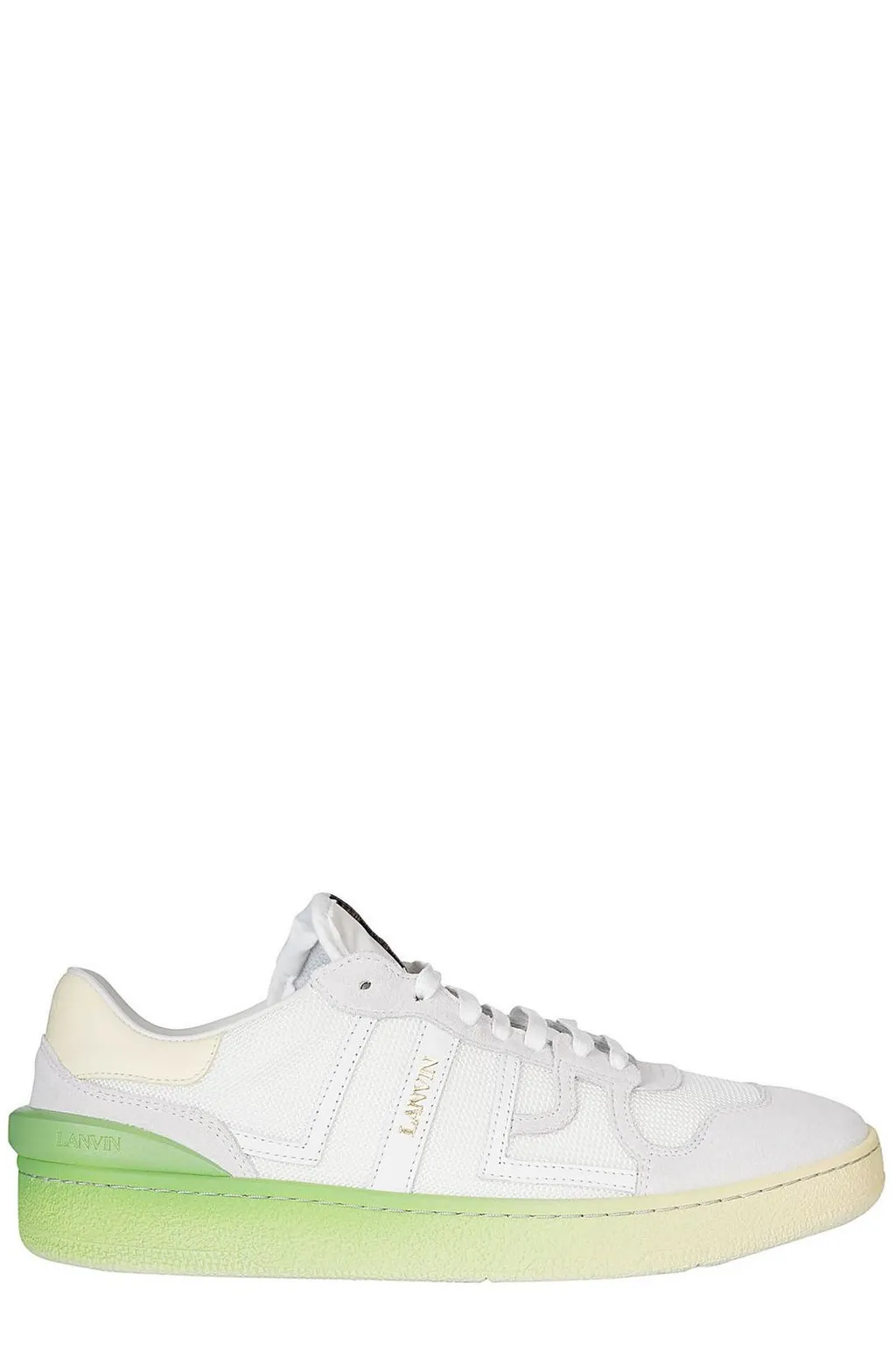 Lanvin Round Toe Lace-Up Sneakers