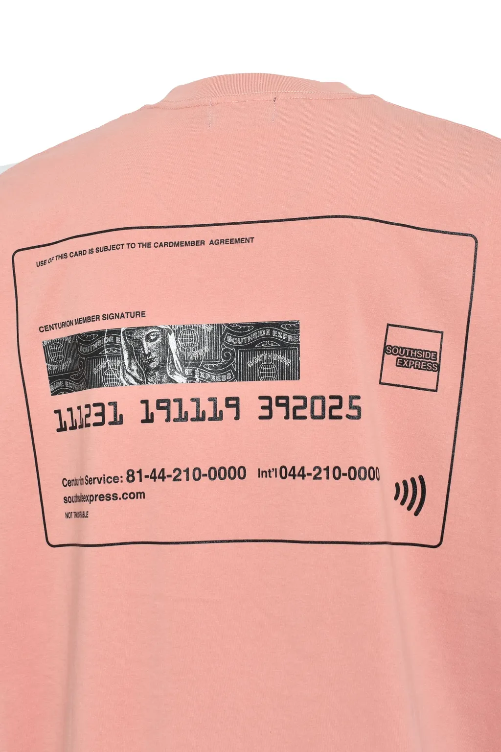 Black Card Tee / L.Pink