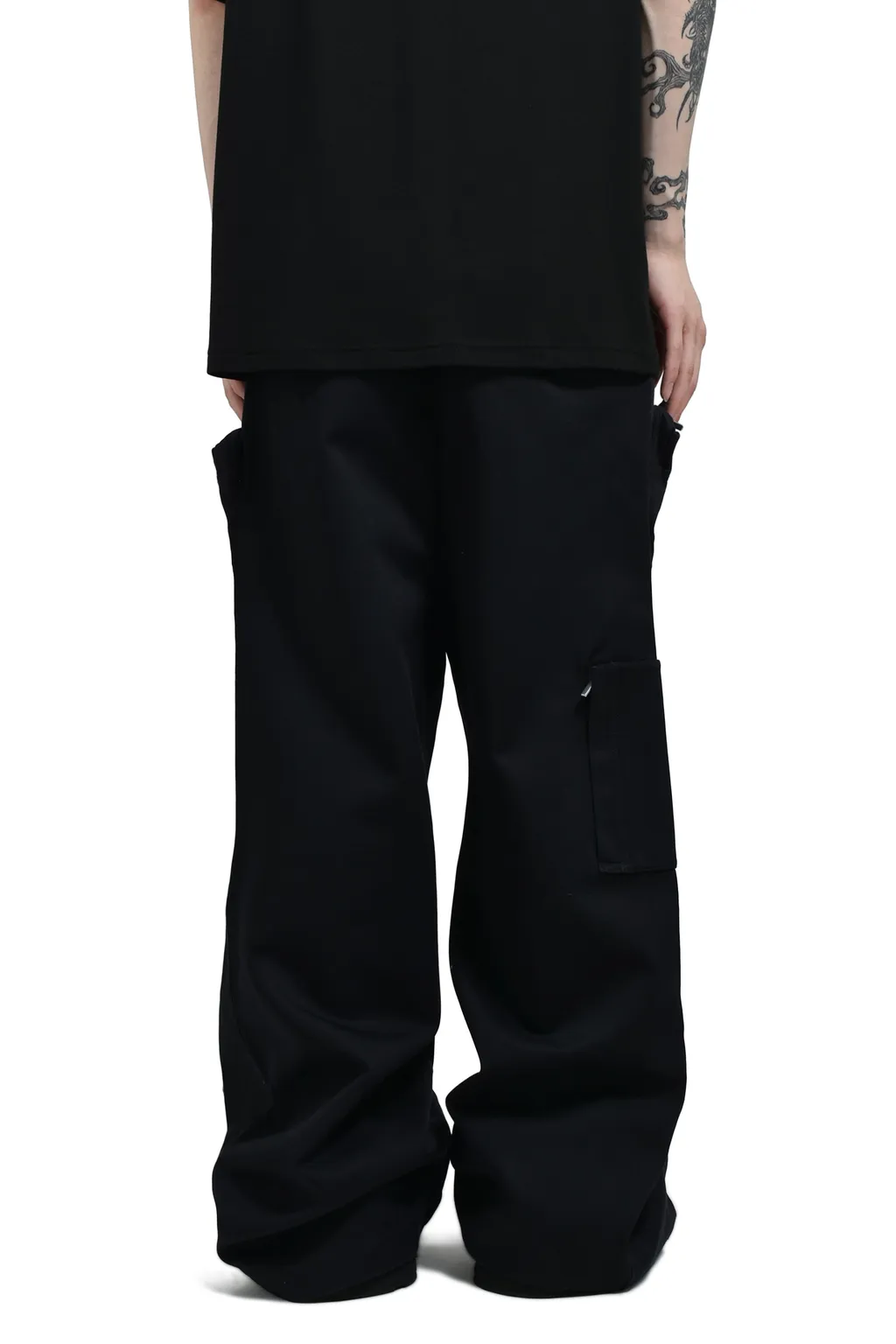 Ertical Pocket Cargo Pants / Blk
