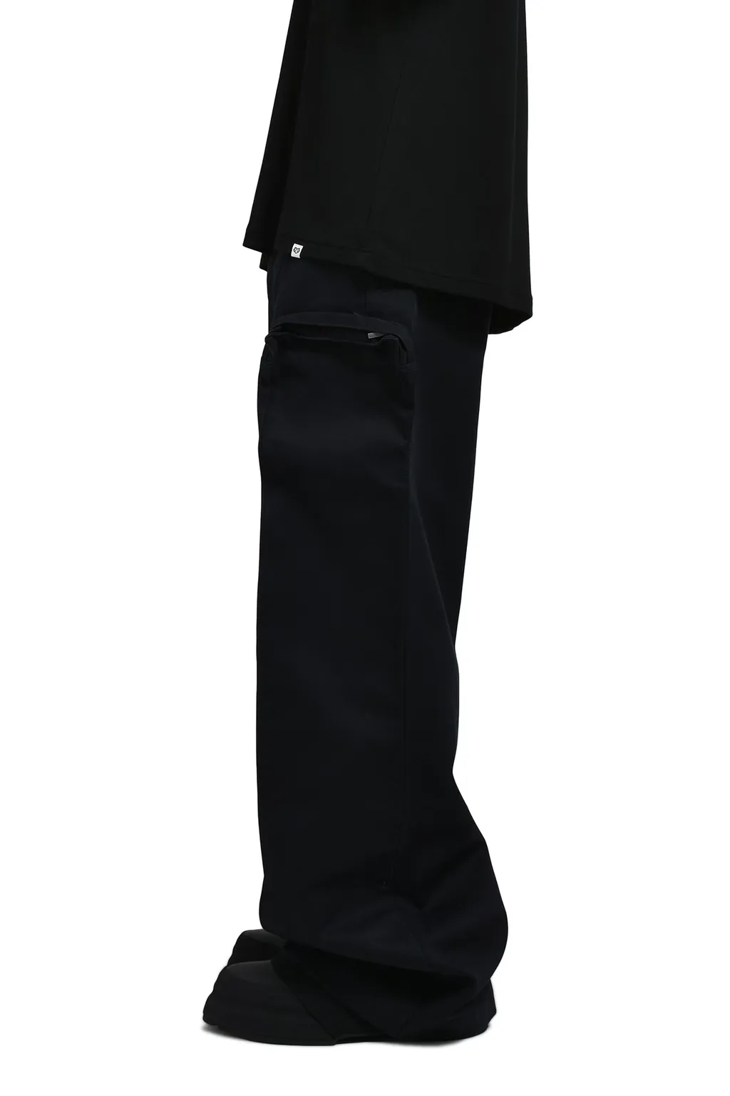 Ertical Pocket Cargo Pants / Blk
