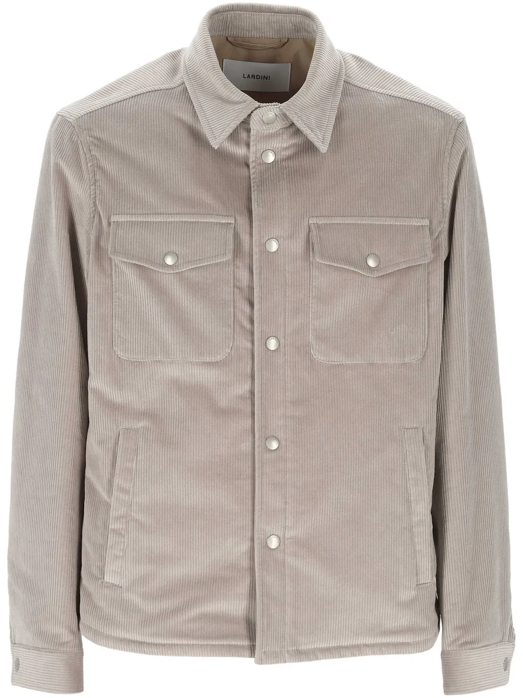 Lardini Long Sleeved Snapped Corduroy Overshirt