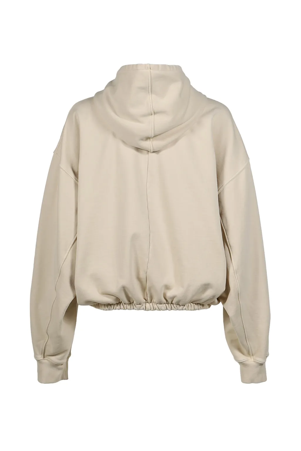 Short Hoodie Zip Up W/Elastic / Kha