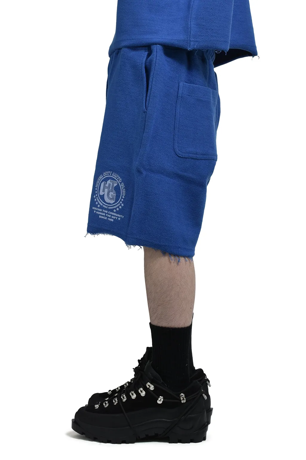 Race Herringbone Short / Blu