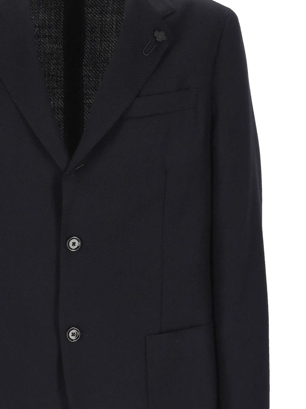 Lardini Long Sleeve Single-Breasted Blazer