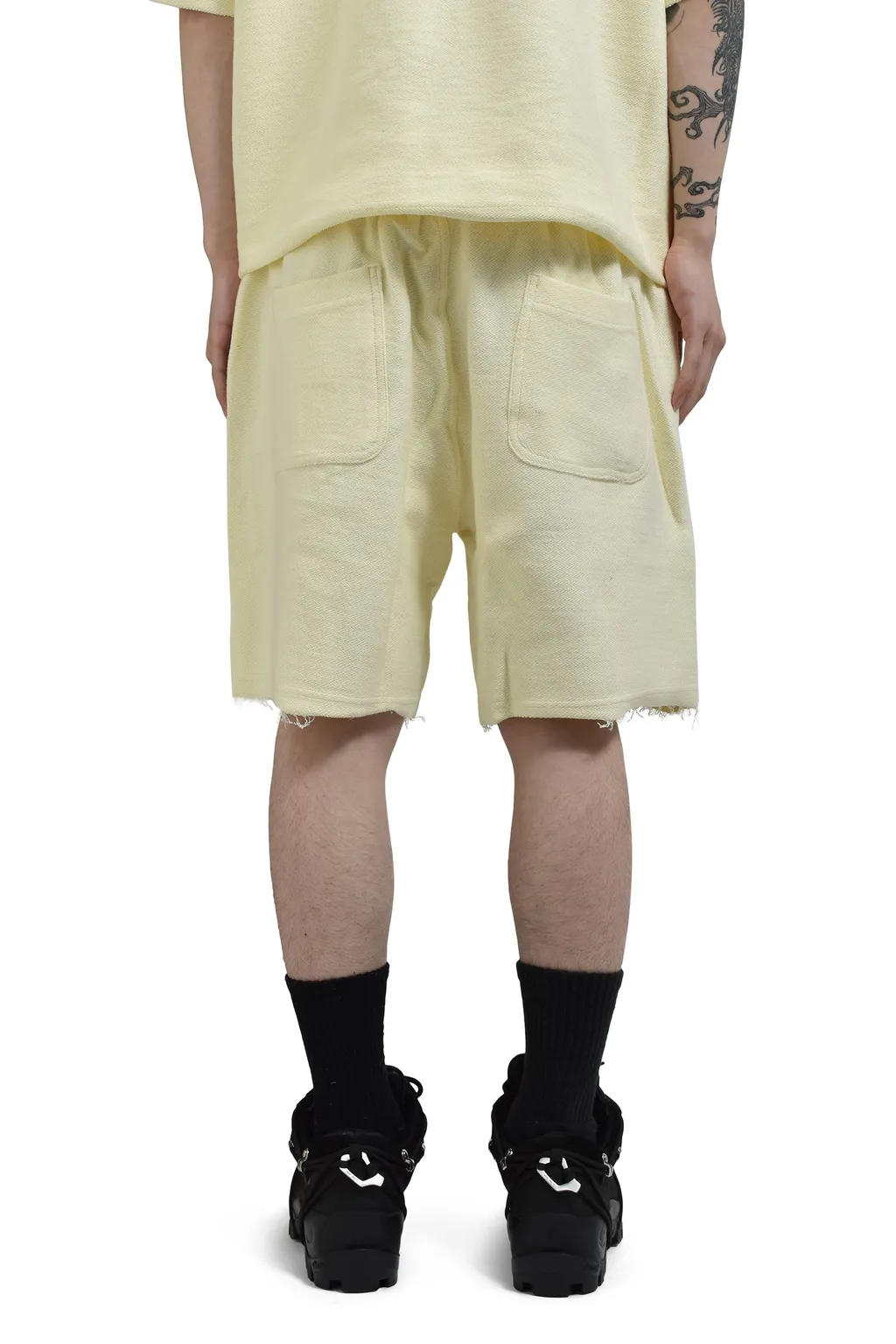 Race Herringbone Short / Wht