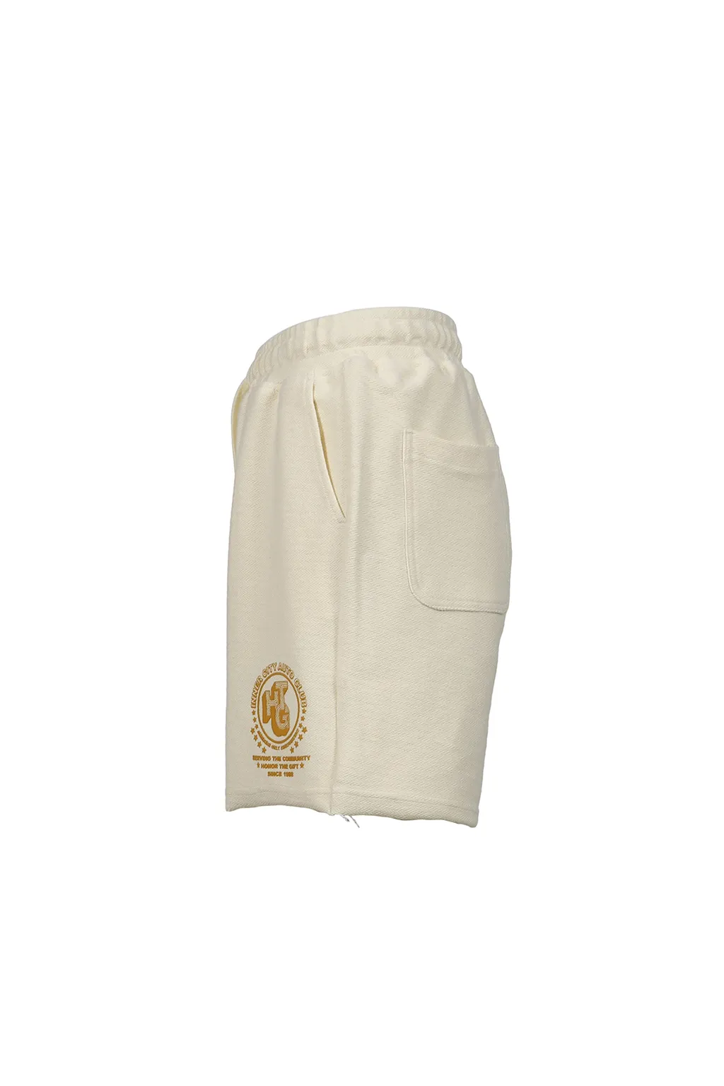 Race Herringbone Short / Wht