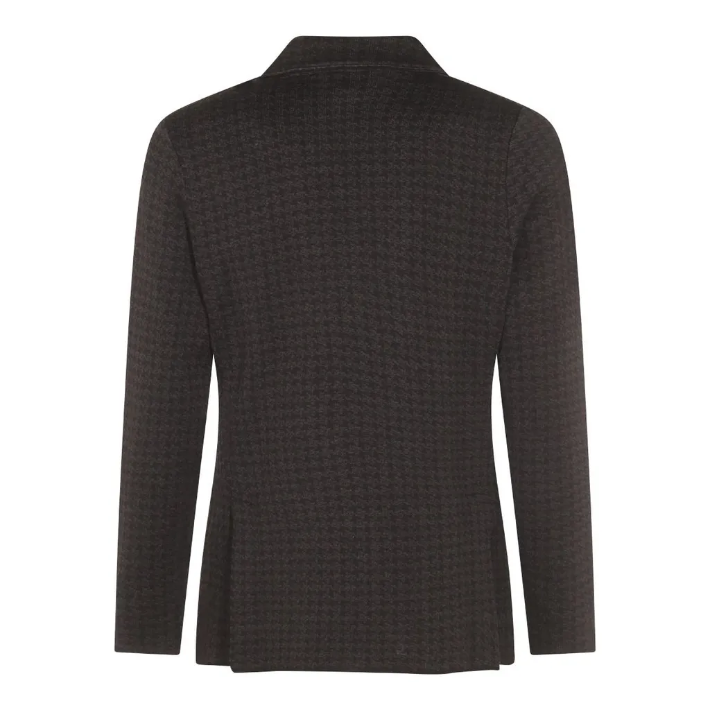 Lardini Houndstooth Double-Breasted Tailored Jacket
