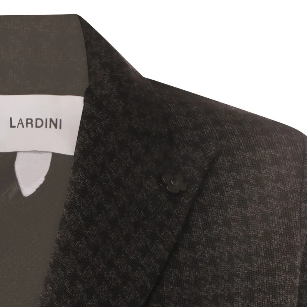 Lardini Houndstooth Double-Breasted Tailored Jacket