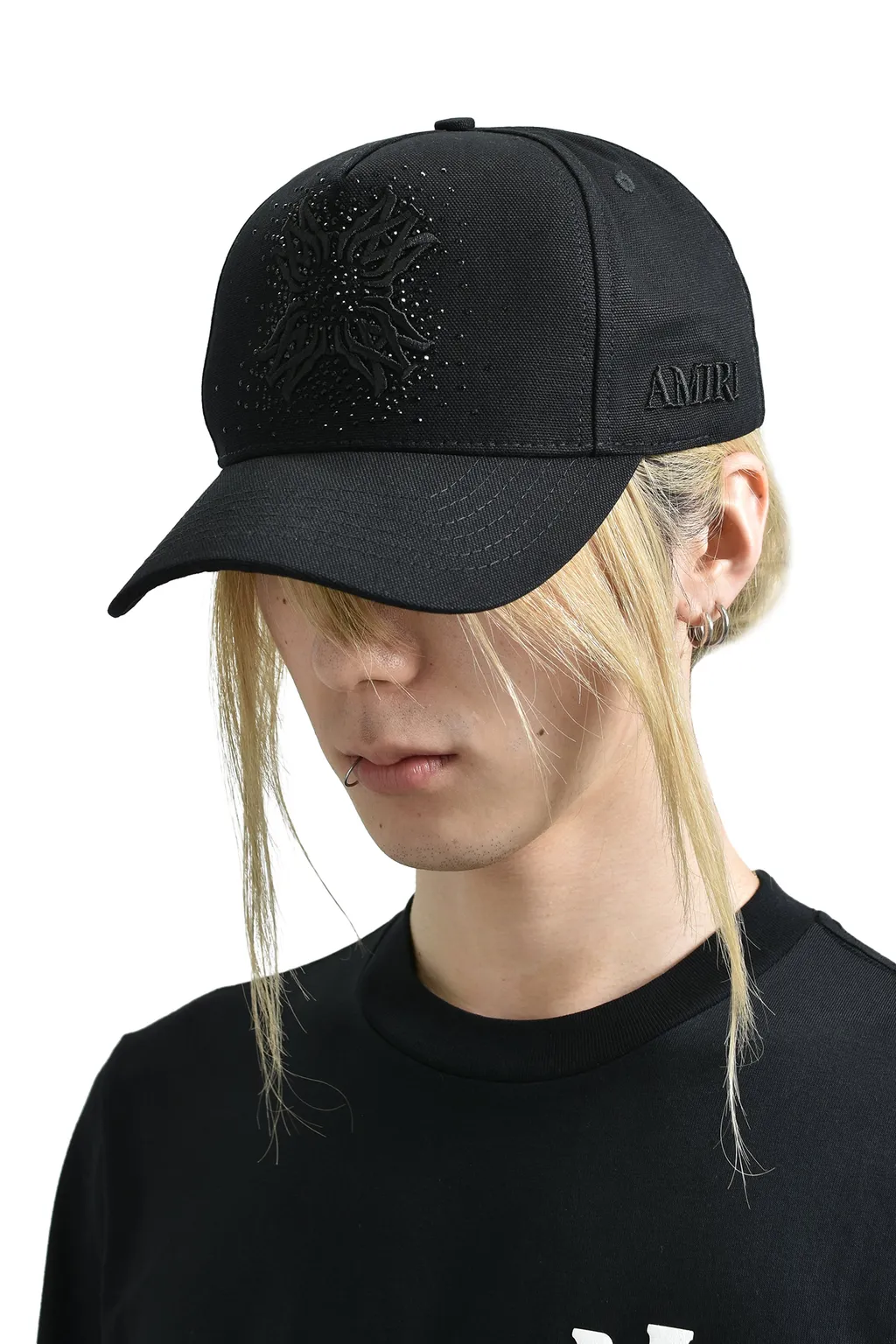 Ma Quad Crystal Canvas Hat / Blk