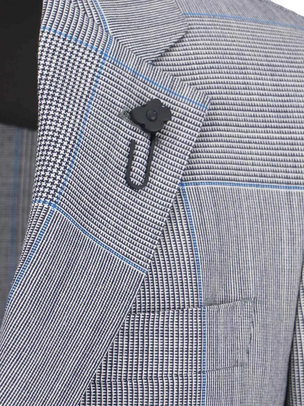 Lardini Single-Breasted Checked Blazer