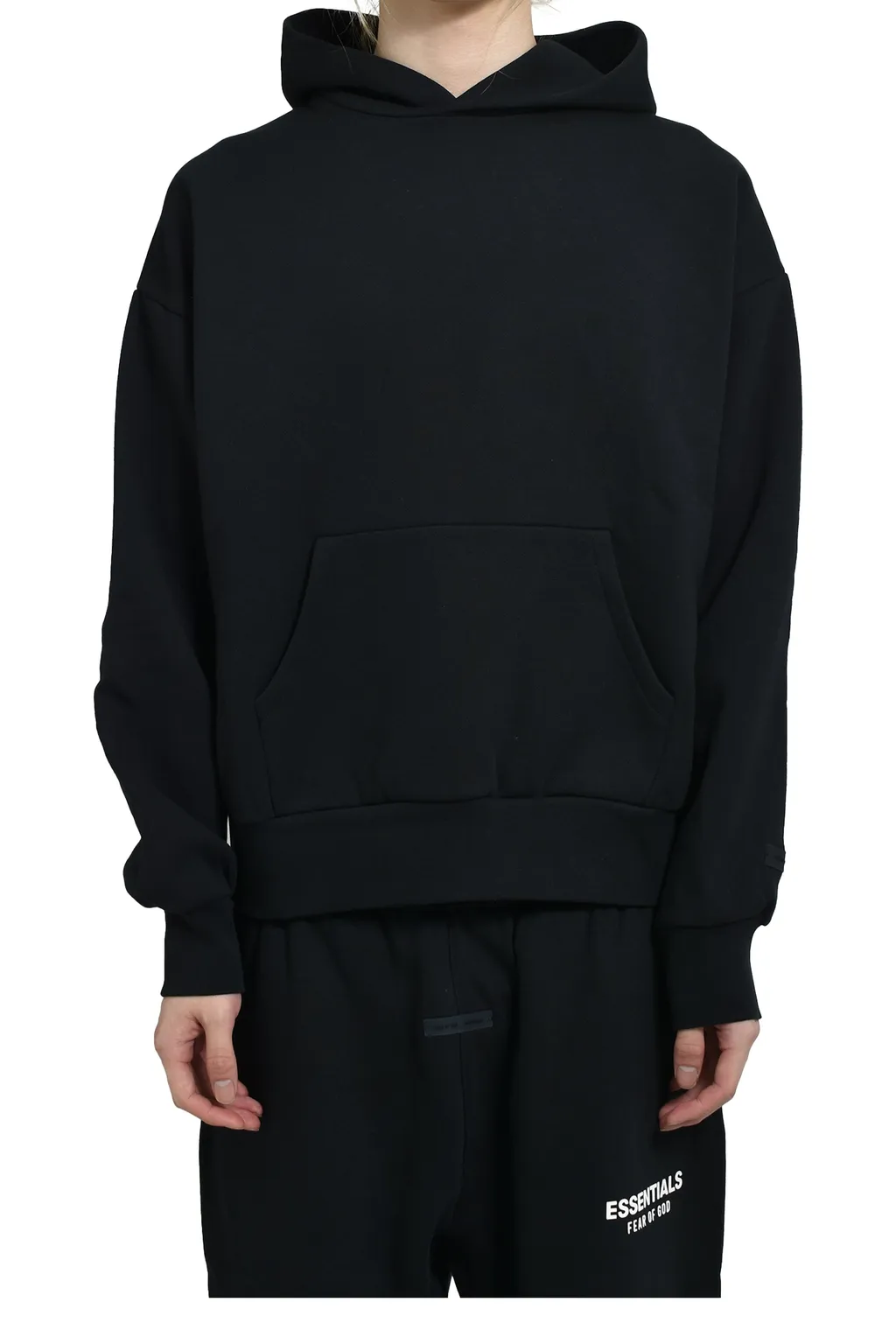 Classic Fit Fleece Hoodie / Jet Blk