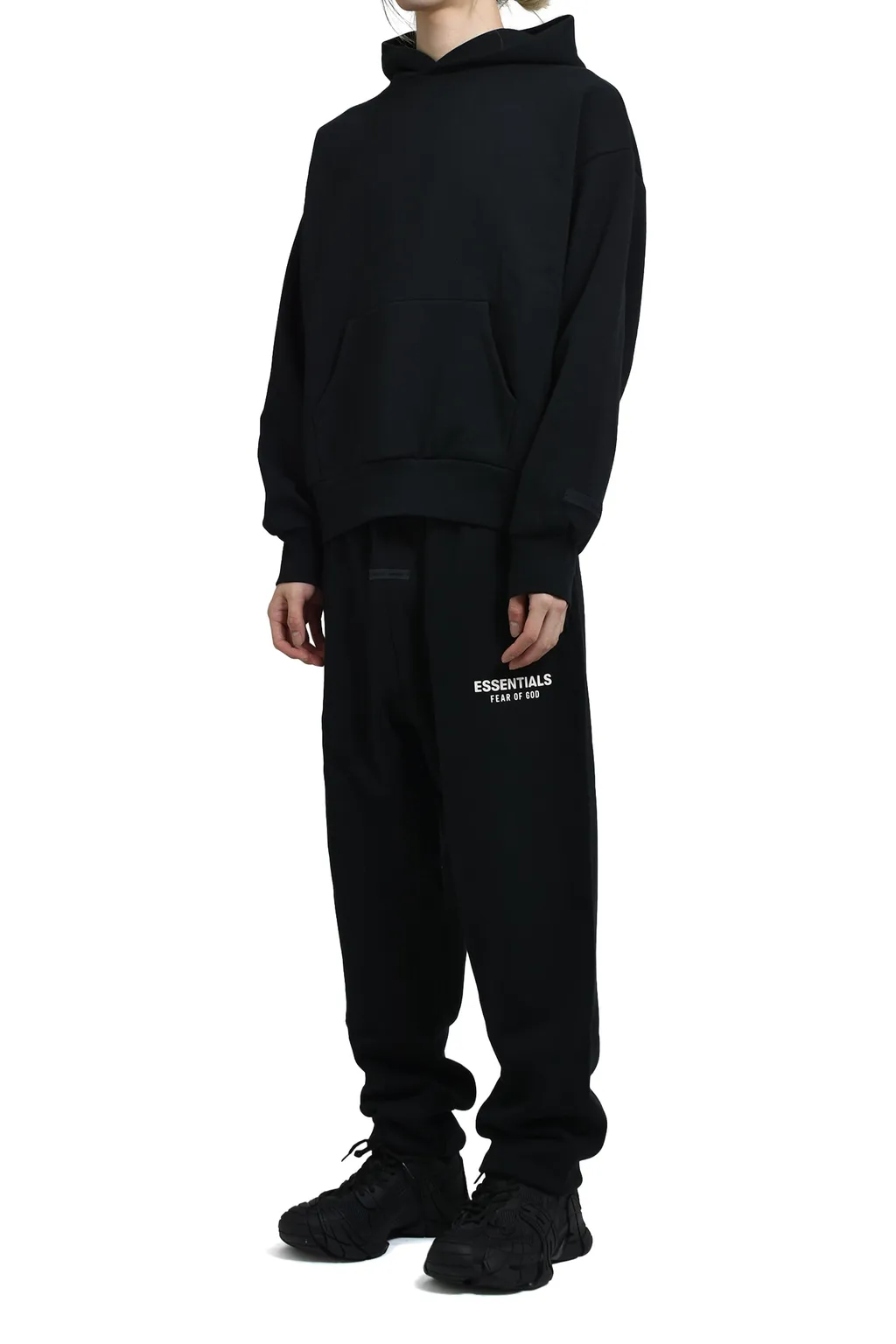 Classic Fit Fleece Hoodie / Jet Blk