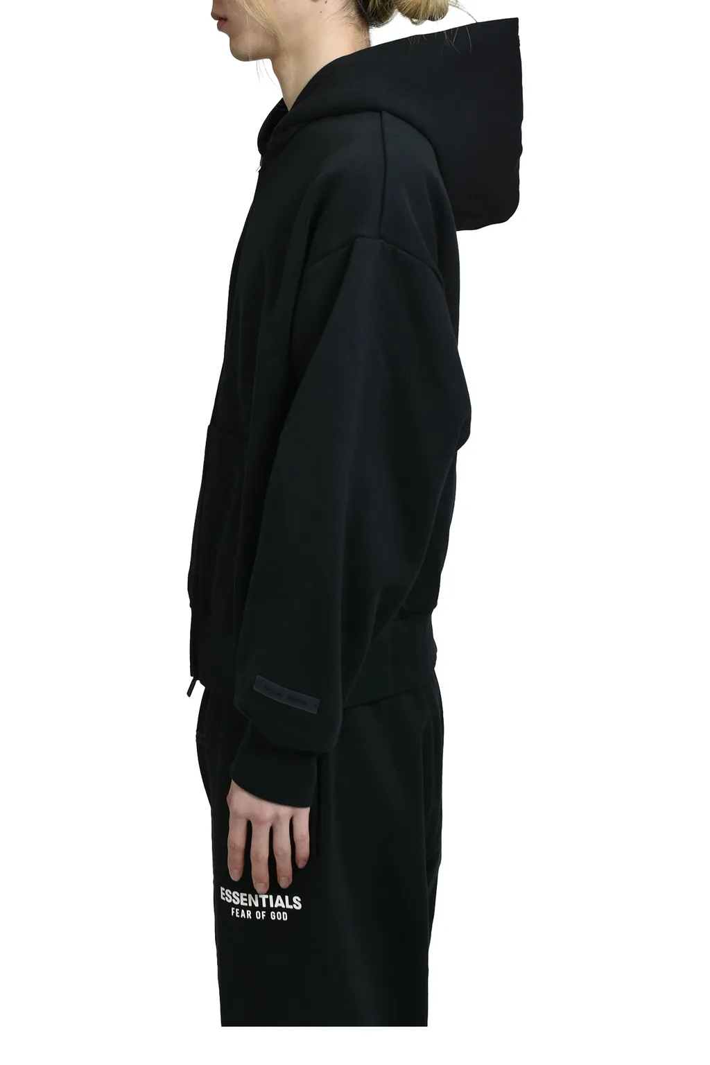 Classic Fit Fleece Zip Up Hoodie / Jet Blk
