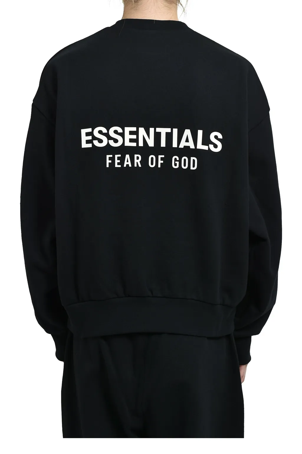 Classic Fit Fleece Crewneck / Jet Blk