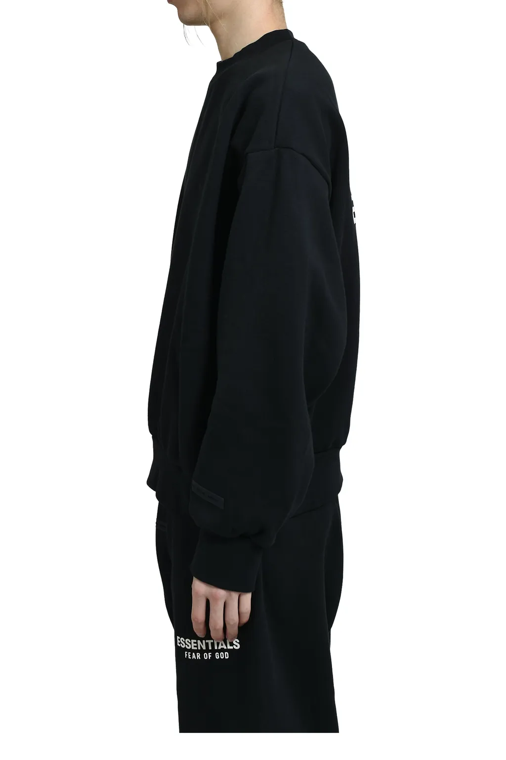 Classic Fit Fleece Crewneck / Jet Blk