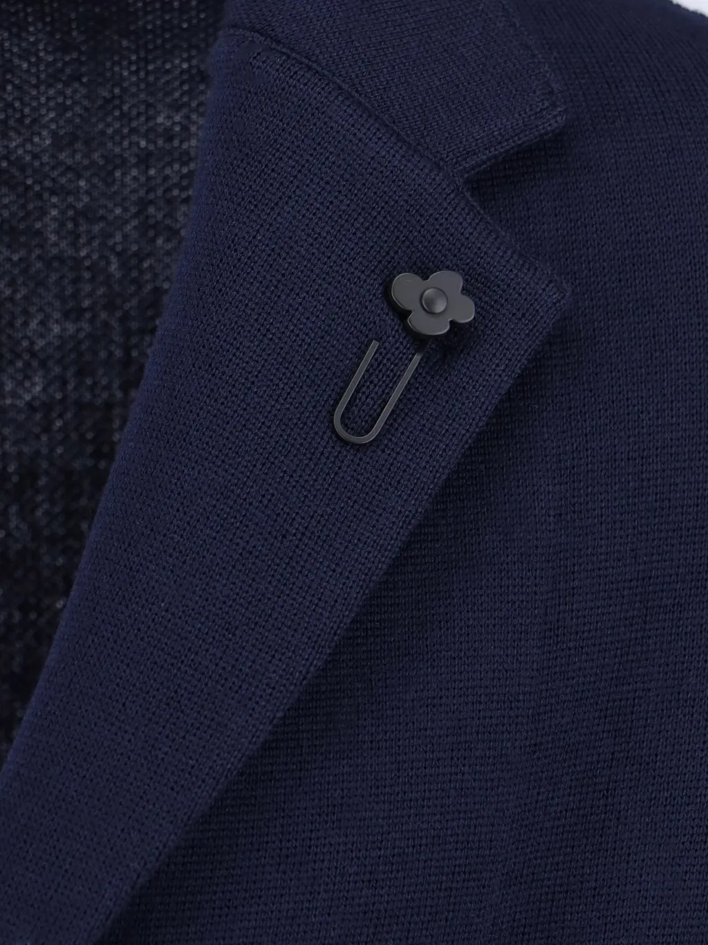 Lardini Single Breasted Brooch Detailed Blazer