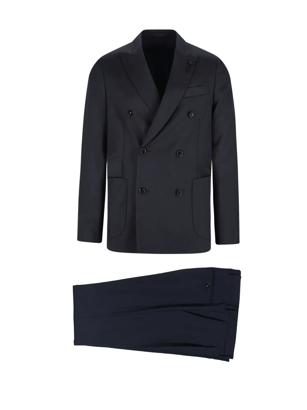 Lardini Double Breasted Two-Piece Tailored Suit