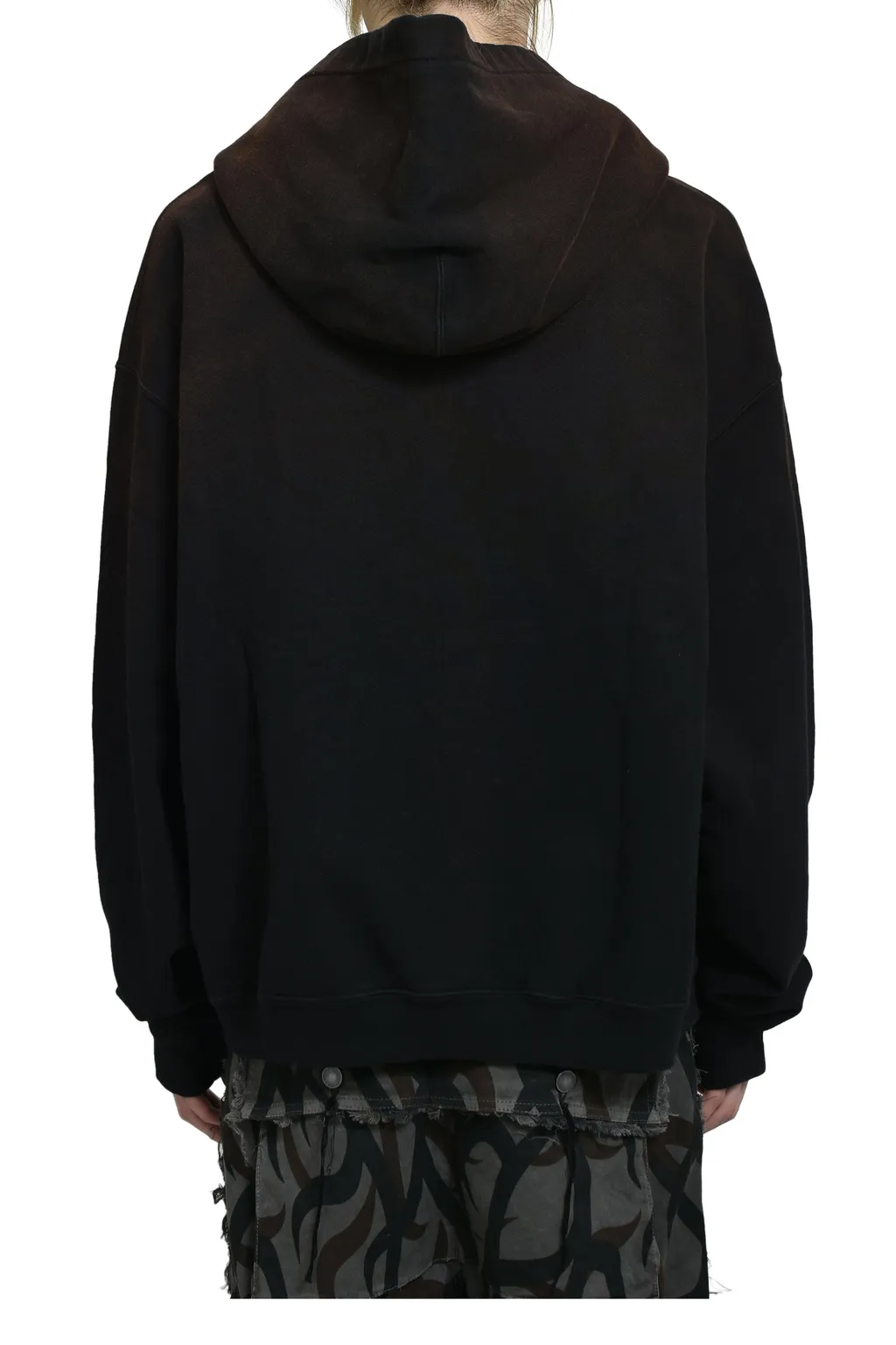 Camo Face Full Zip Hoodie / Blk