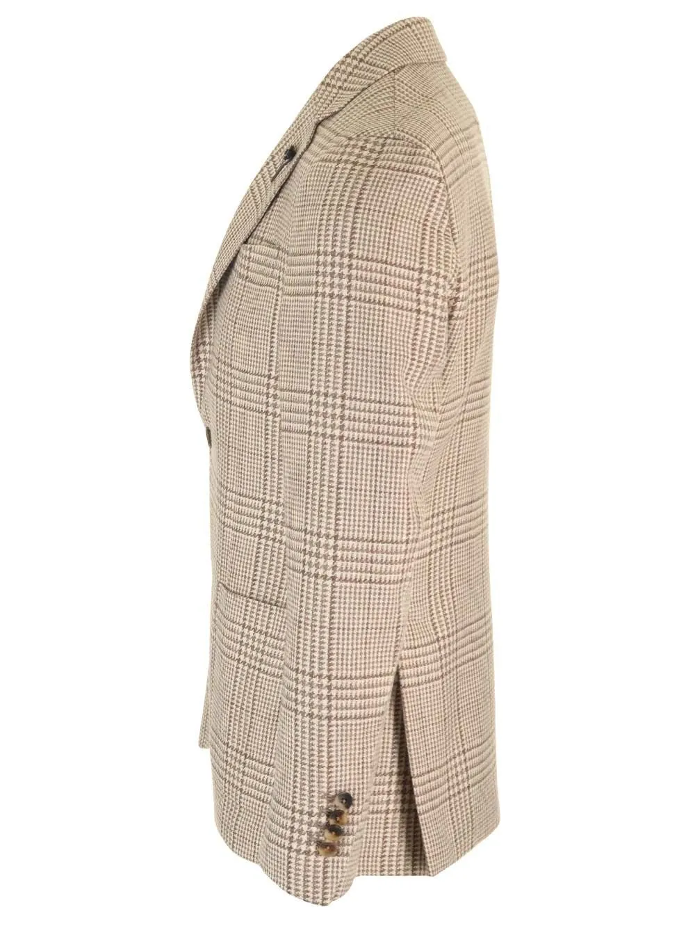 Lardini Check-Pattern Single-Breasted Blazer
