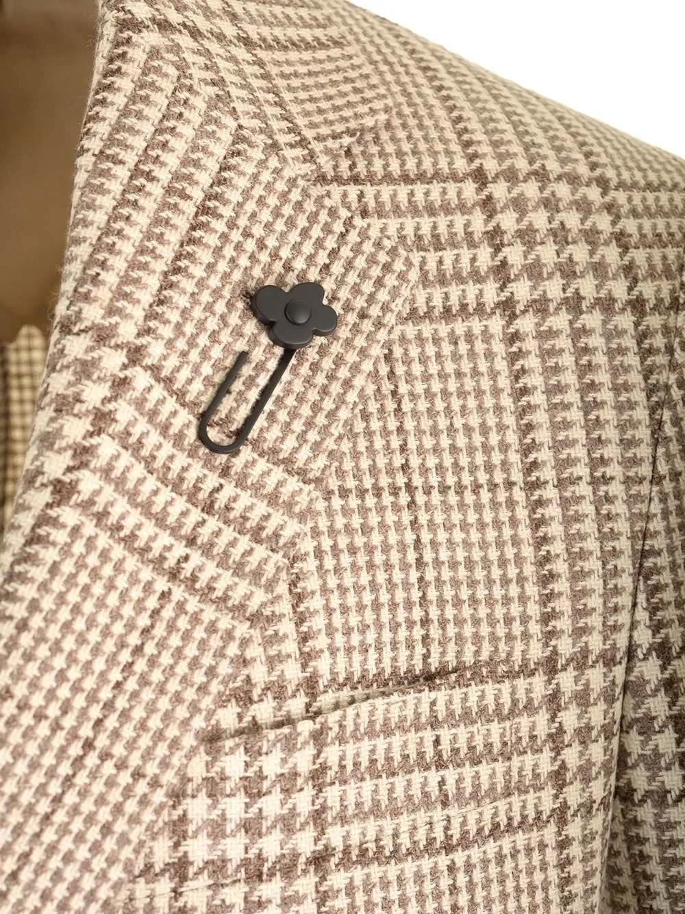 Lardini Check-Pattern Single-Breasted Blazer