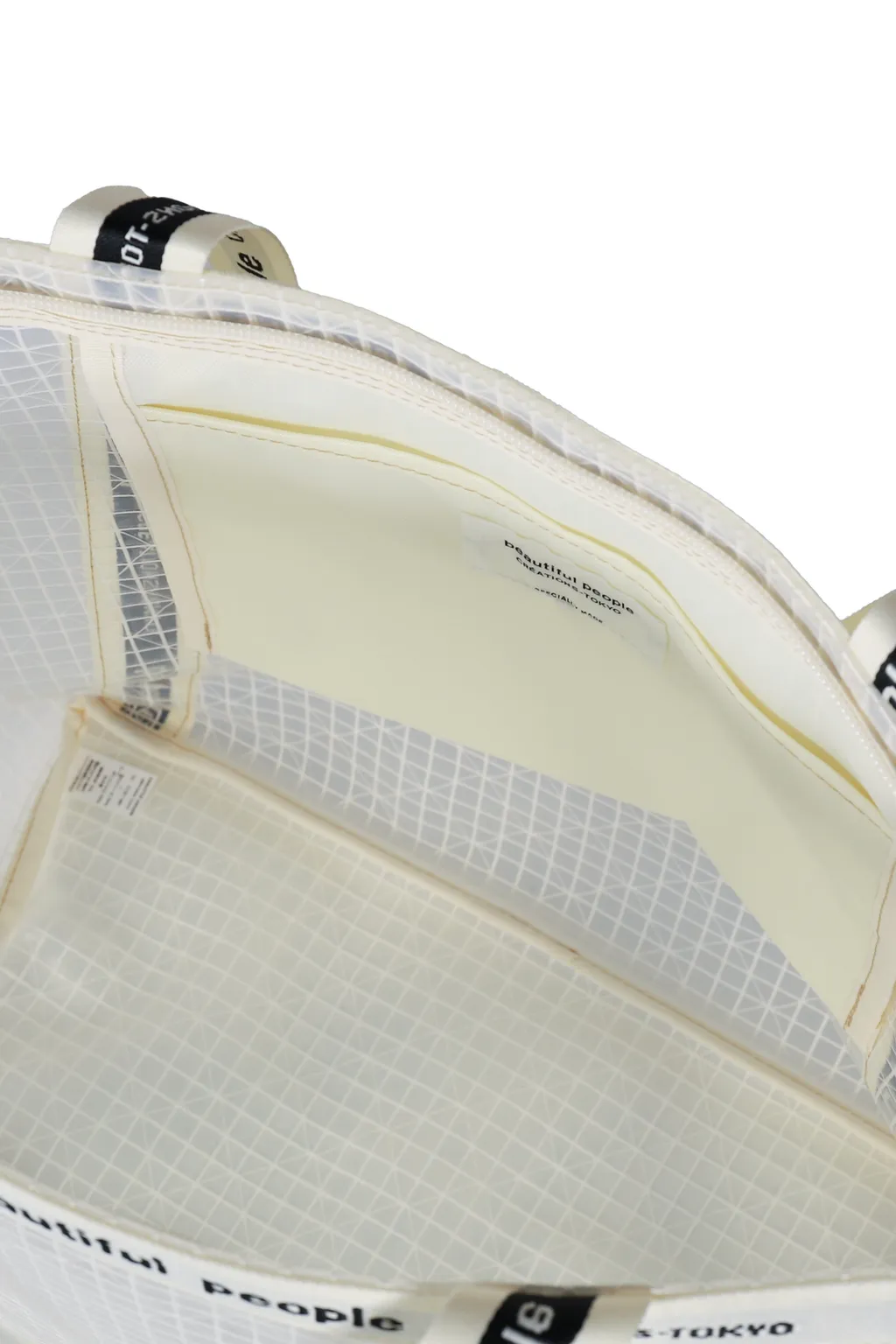 Plaid Vinyl Logo Tape Bag L / Clear