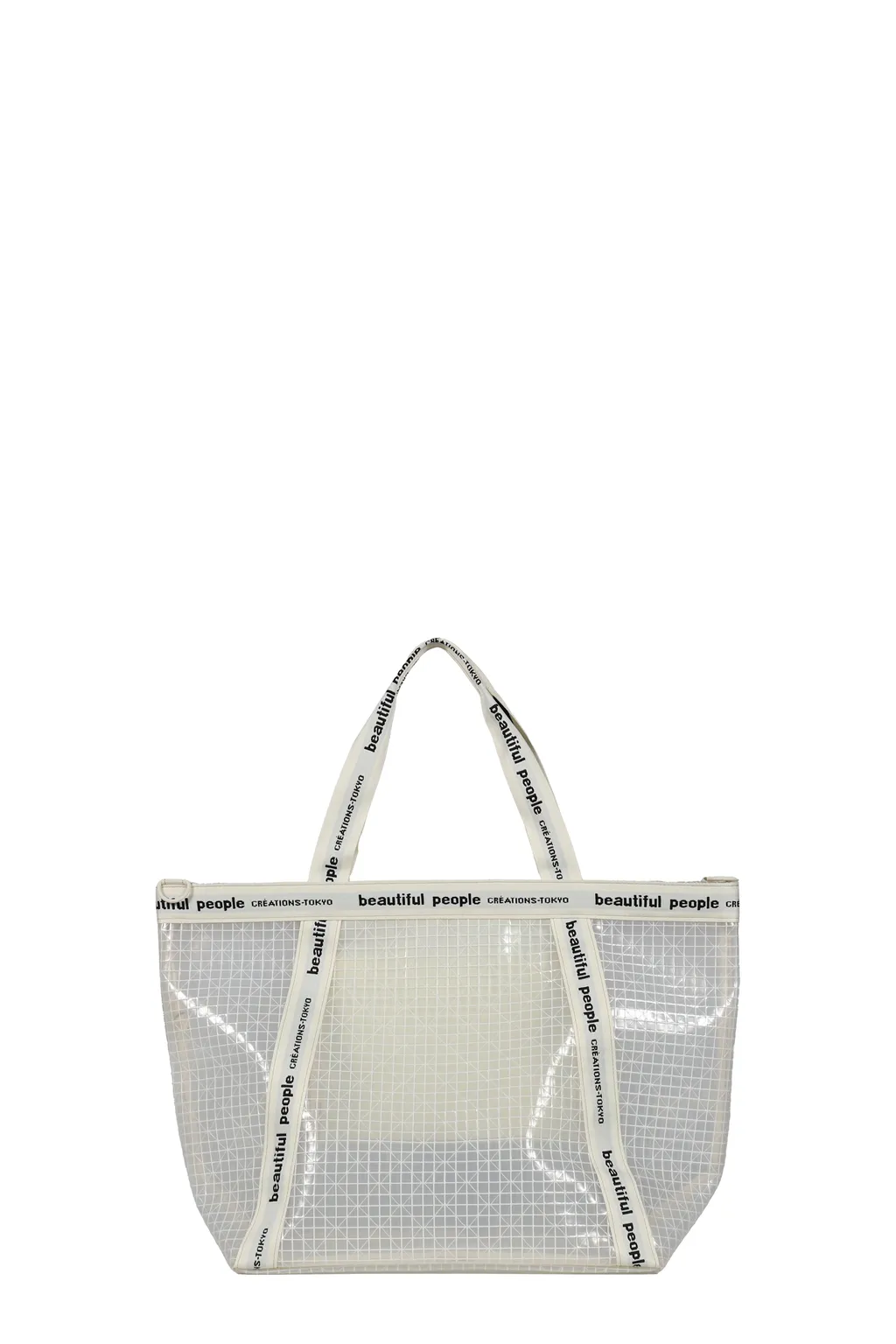 Plaid Vinyl Logo Tape Bag L / Clear