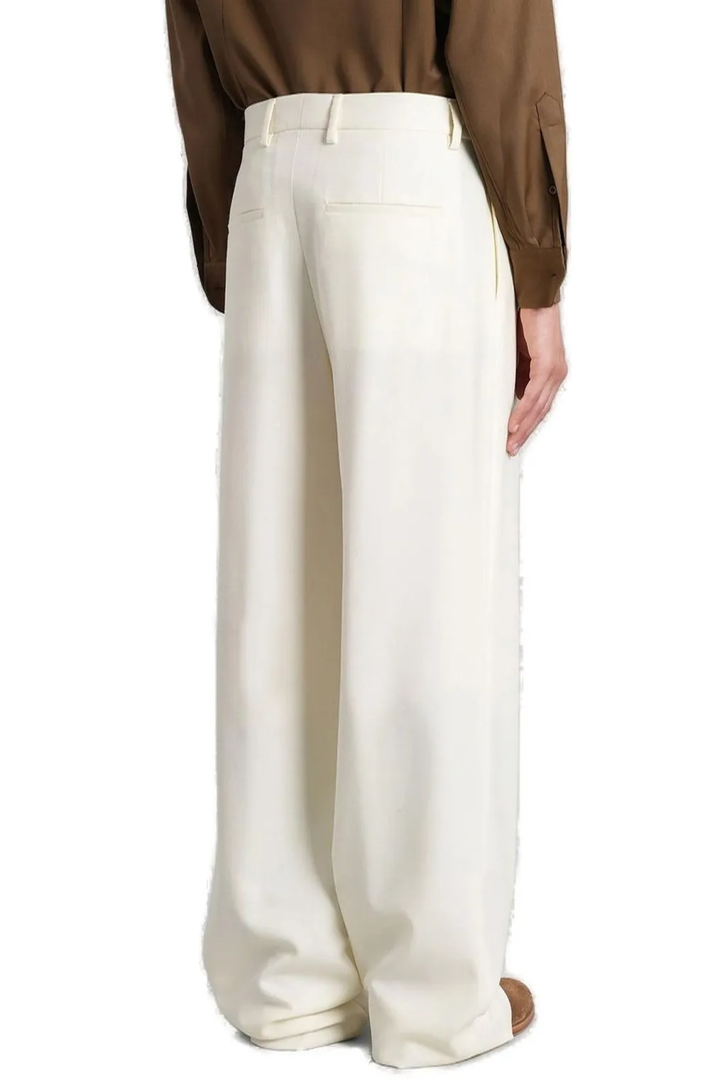 Lardini Pleated Straight-Leg Pants