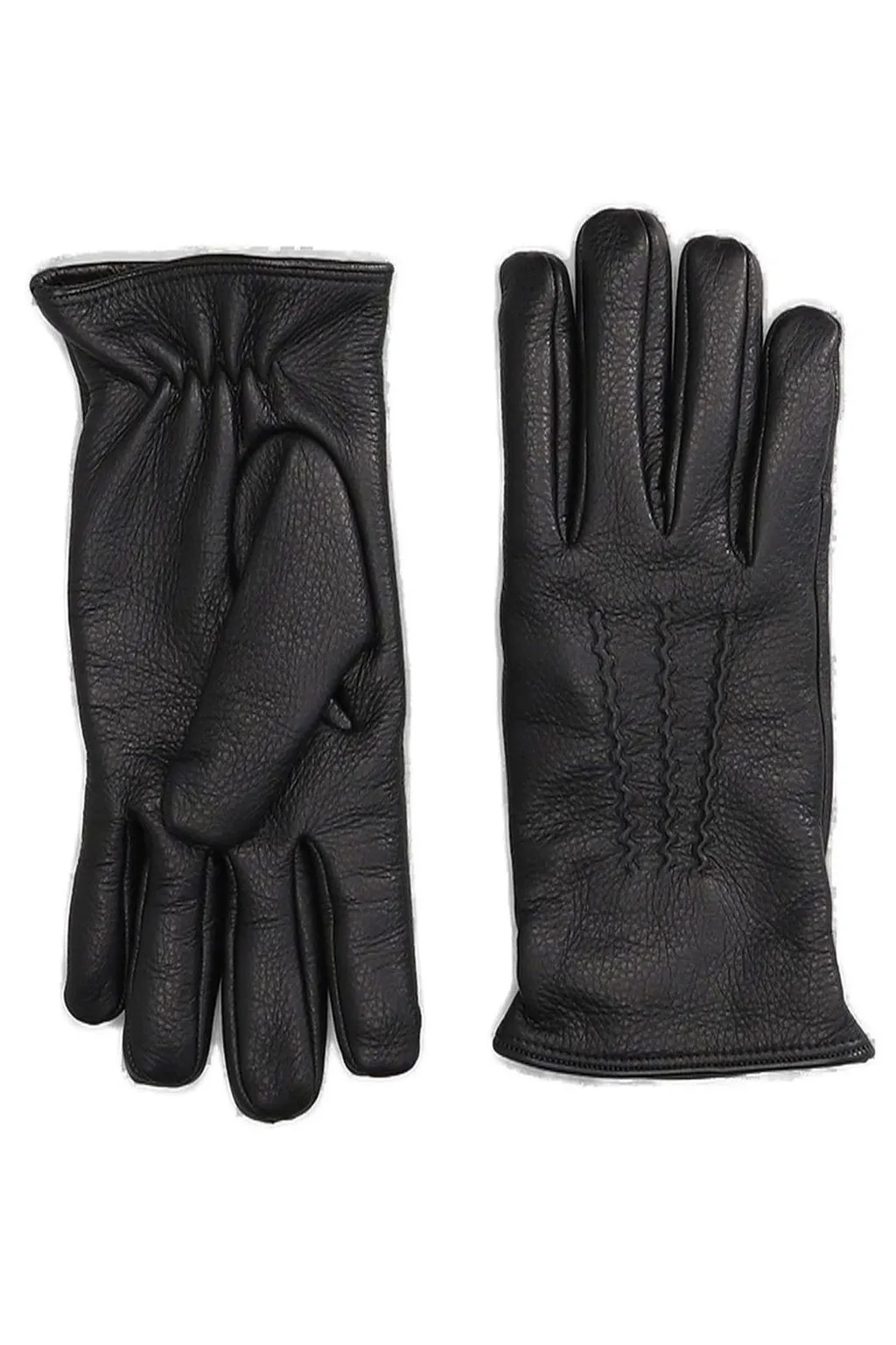 Lardini Stitched Leather Gloves