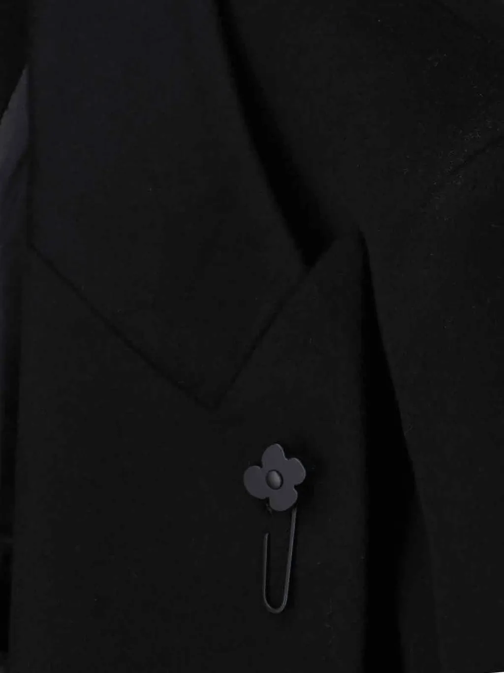 Lardini Double Breasted Flower Detailed Coat