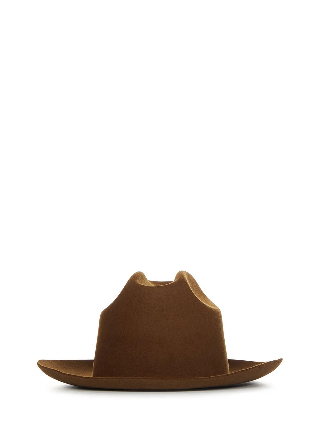 Lardini Pinched Crown Felted Fedora Hat