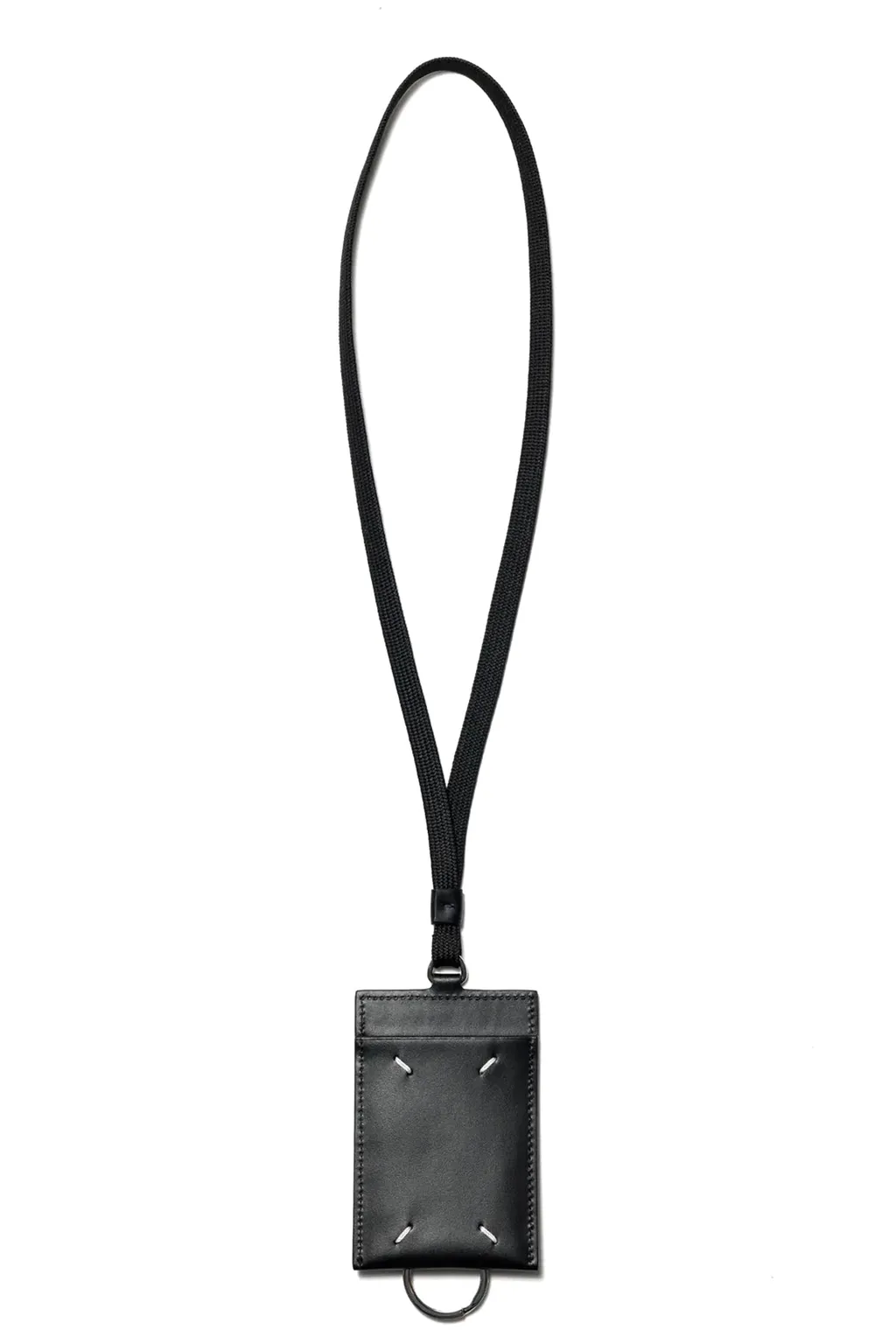 Card Holder With Keyring And Lace / Blk
