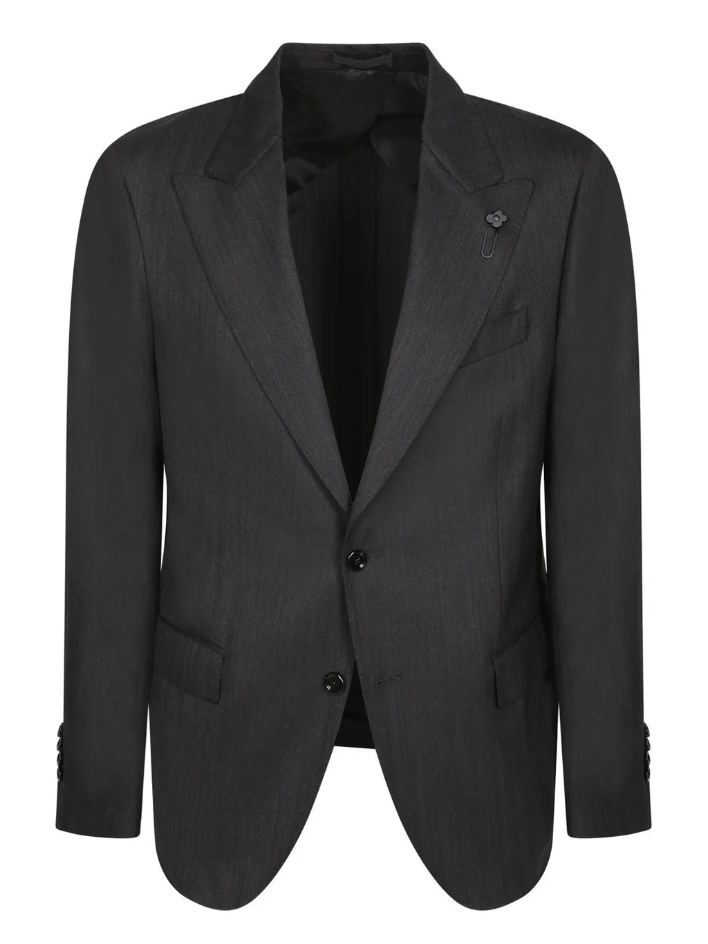Lardini Herringbone Single Breasted Suit