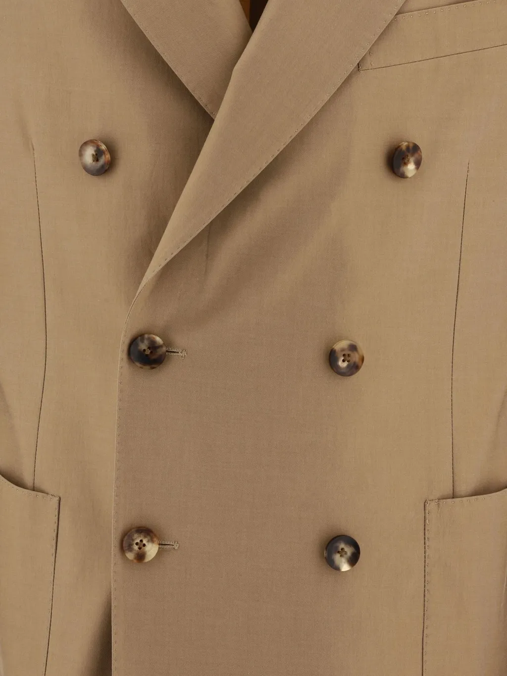Lardini Twill Double-Breasted Blazer