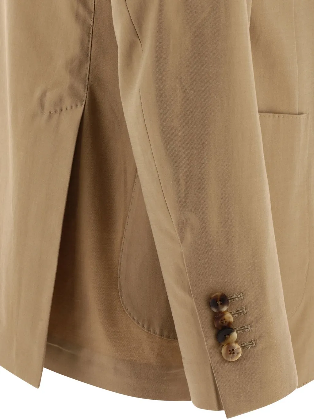 Lardini Twill Double-Breasted Blazer