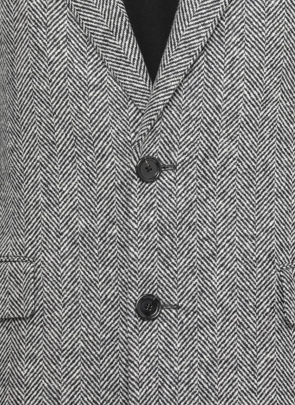 Lardini Herringbone Wool Coat