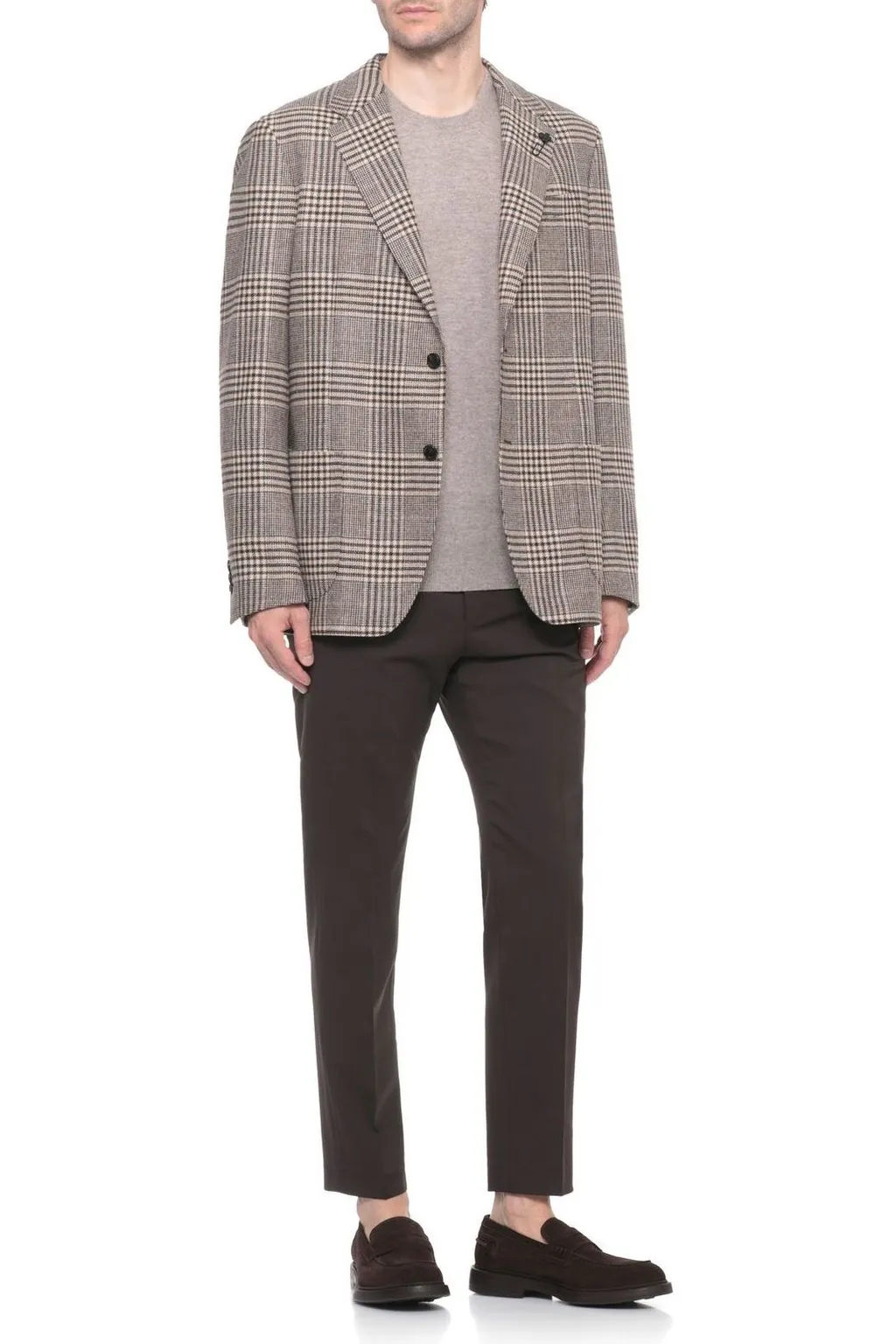 Lardini Prince Of Wales Pattern Jacket