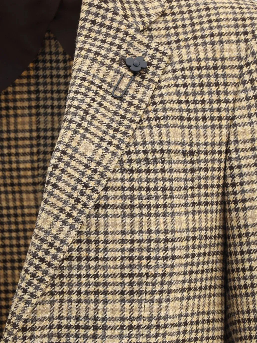 Lardini Single-Breasted Checked Blazer