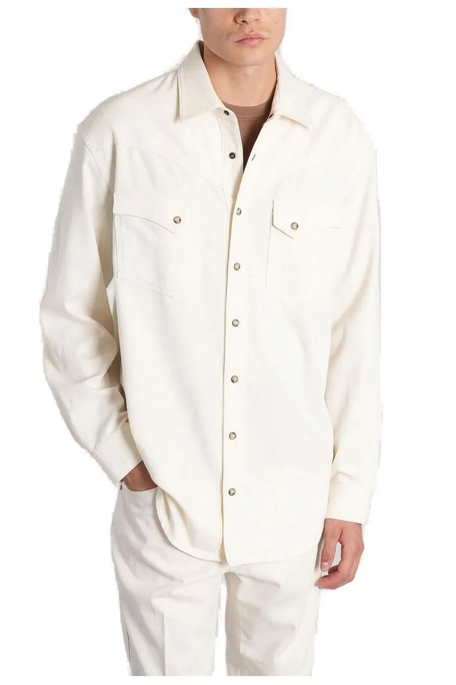 Lardini Long Sleeved Snapped Shirt