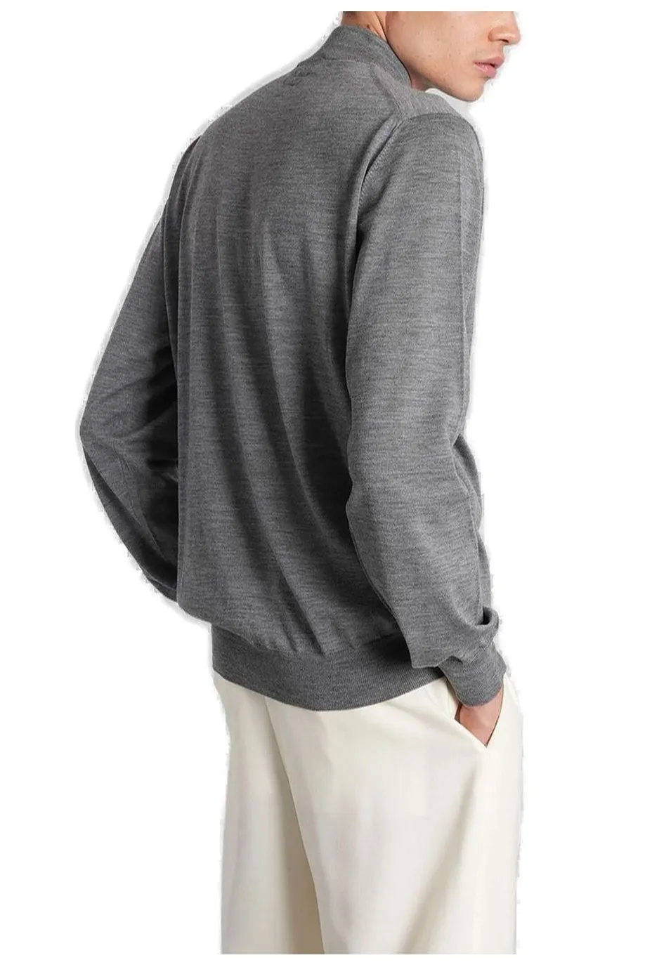 Lardini Mock-Neck Long Sleeved Knitted Top