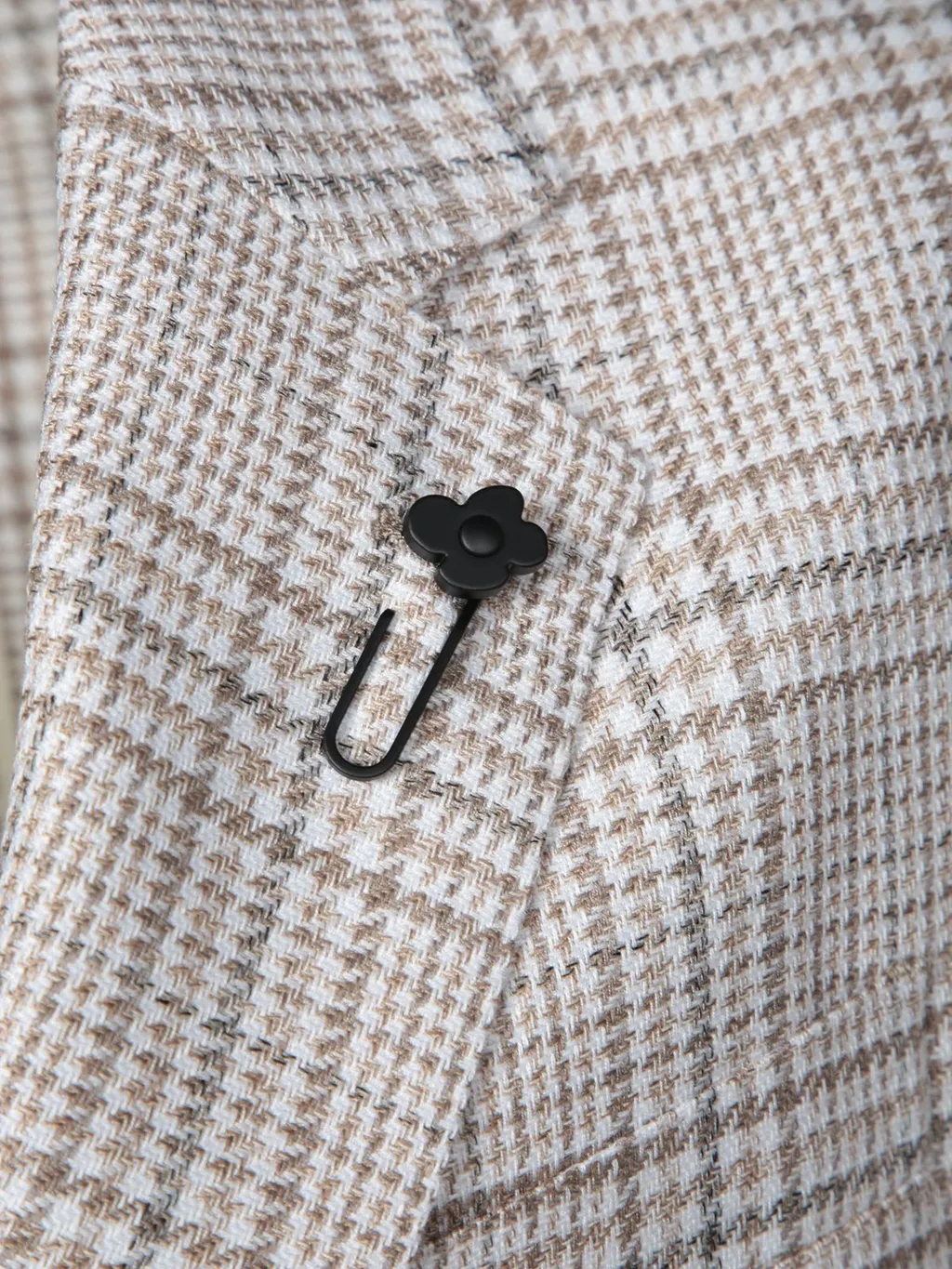Lardini Single-Breasted Checked Blazer