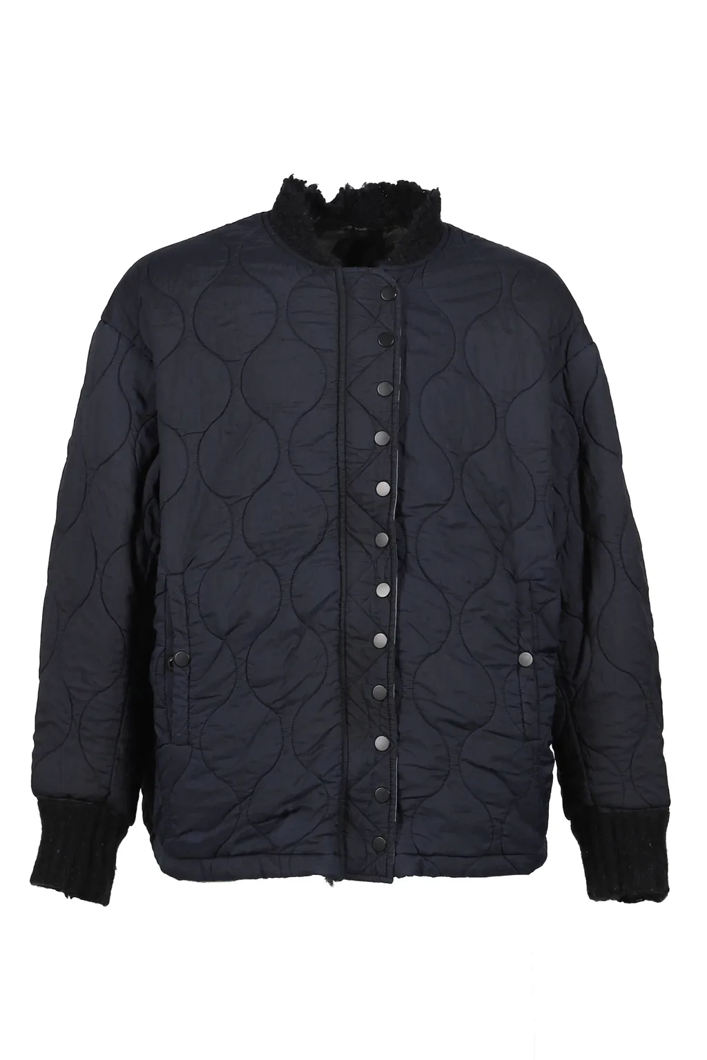 Slash Seam Tribal Camouflage Flight Jacket / Blk