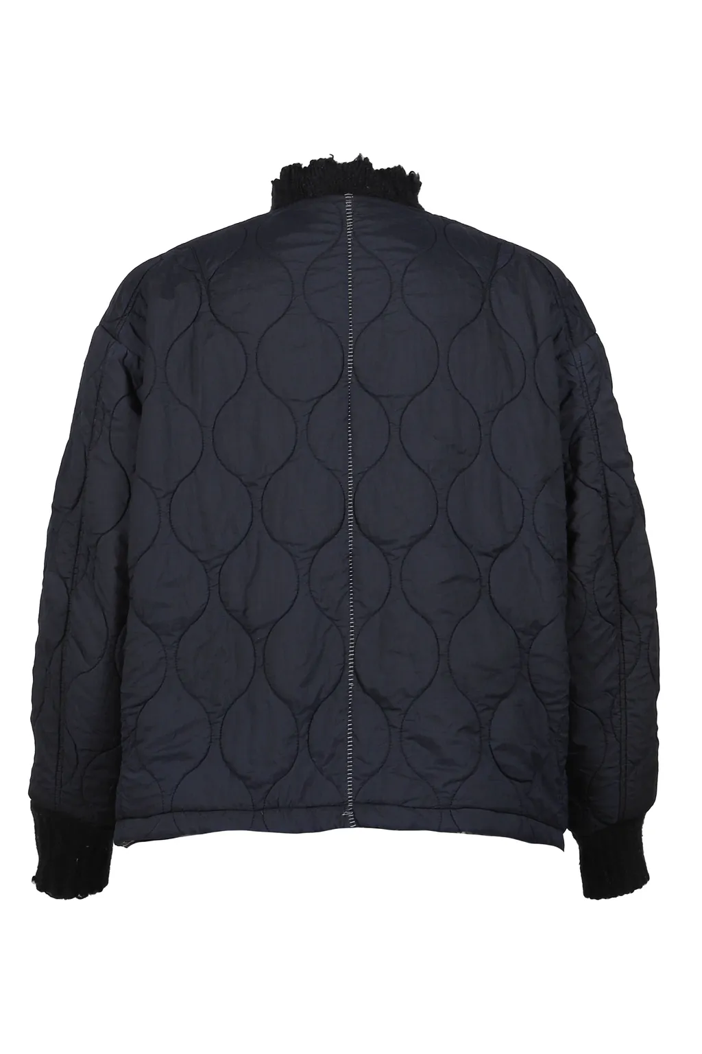 Slash Seam Tribal Camouflage Flight Jacket / Blk