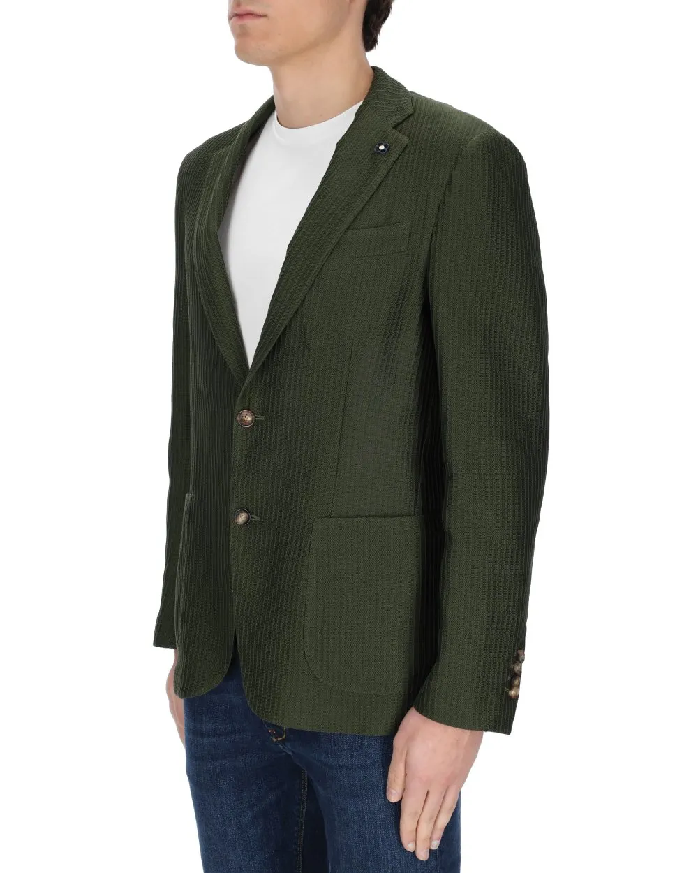 Lardini Long Sleeve Single-Breasted Blazer