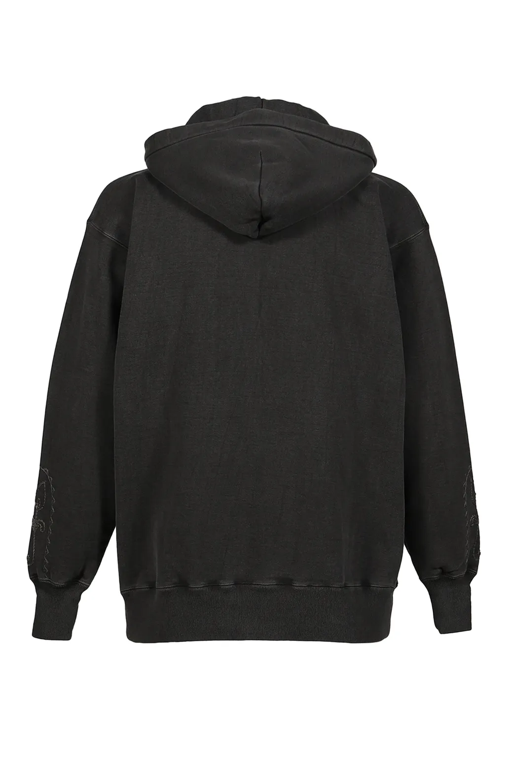 Hand Embroidery Hoodie / Blk. Sil Deco