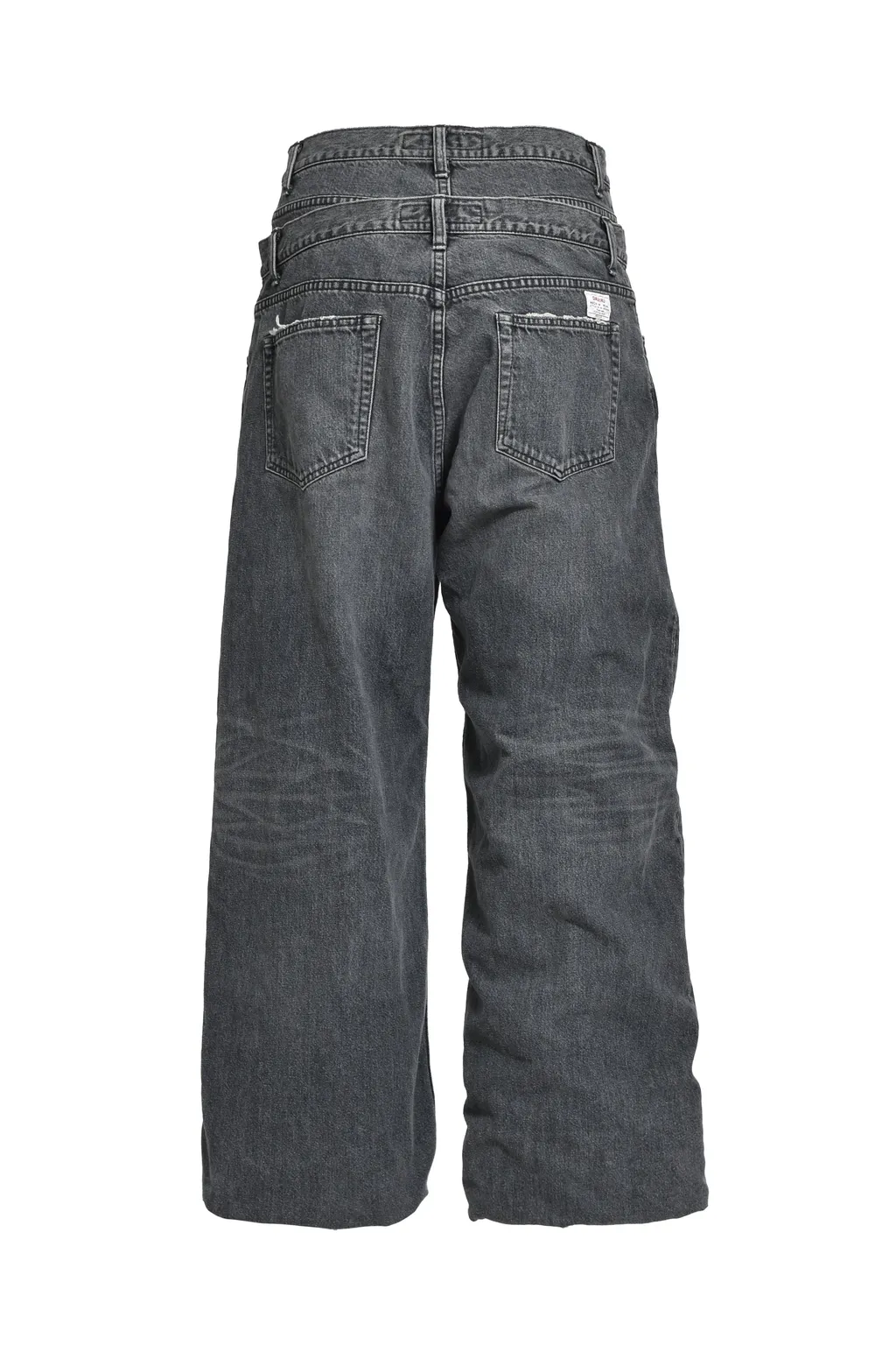 Docking Wide&Amp;Straight Denim Pants / Blk