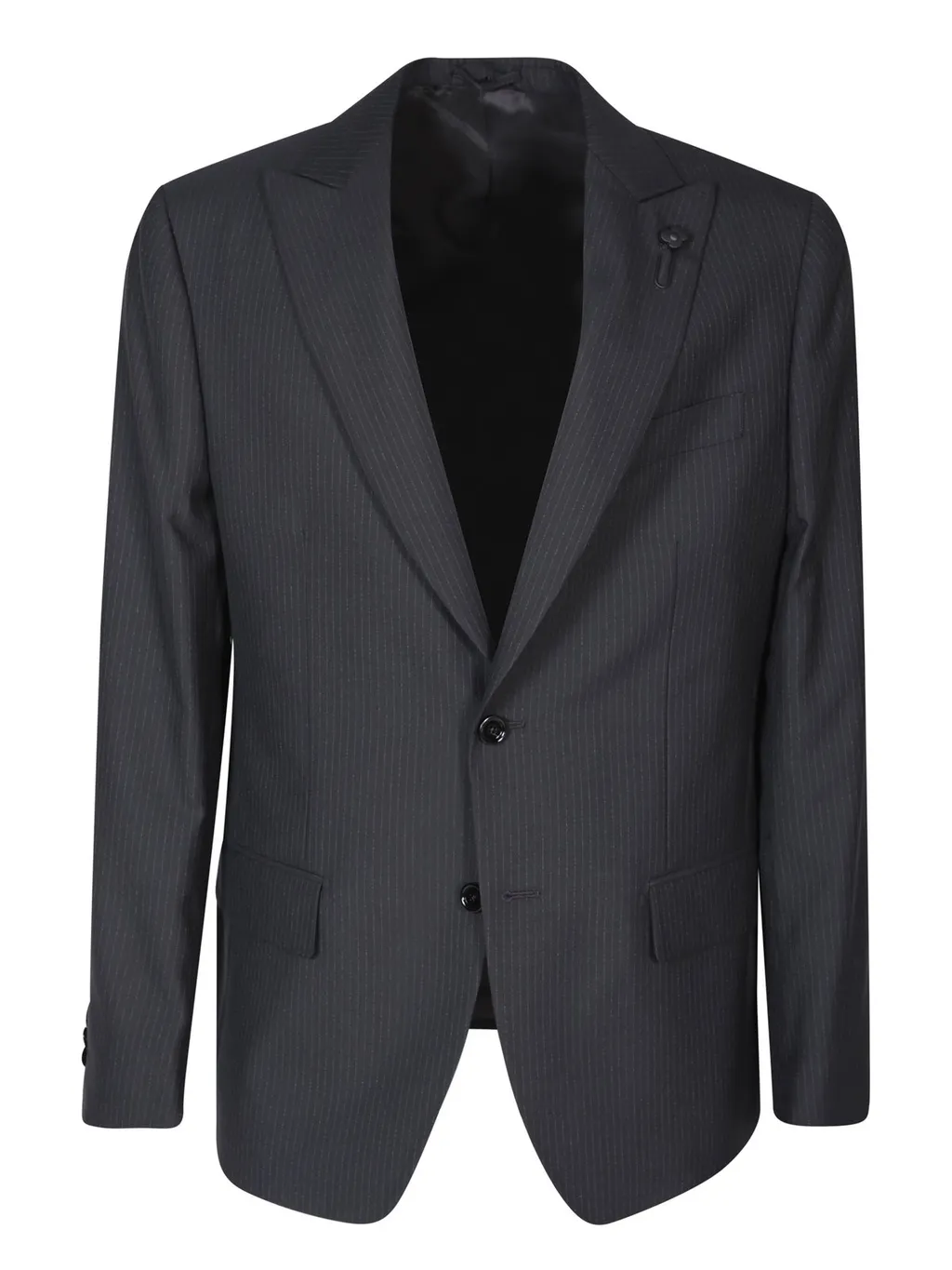 Lardini Pinstriped Single-Breasted Two-Piece Suit