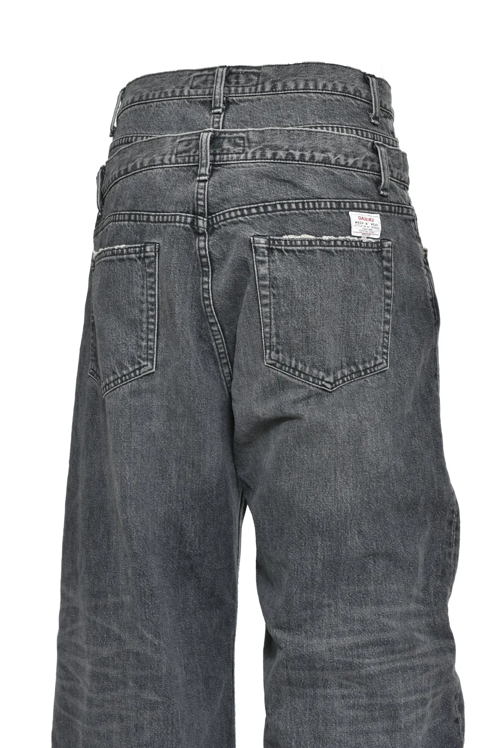Docking Wide&Amp;Straight Denim Pants / Blk