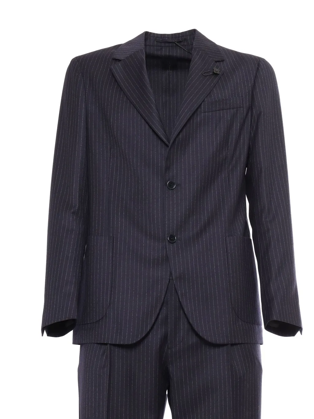 Lardini Single Breasted Striped Two-Piece Suit