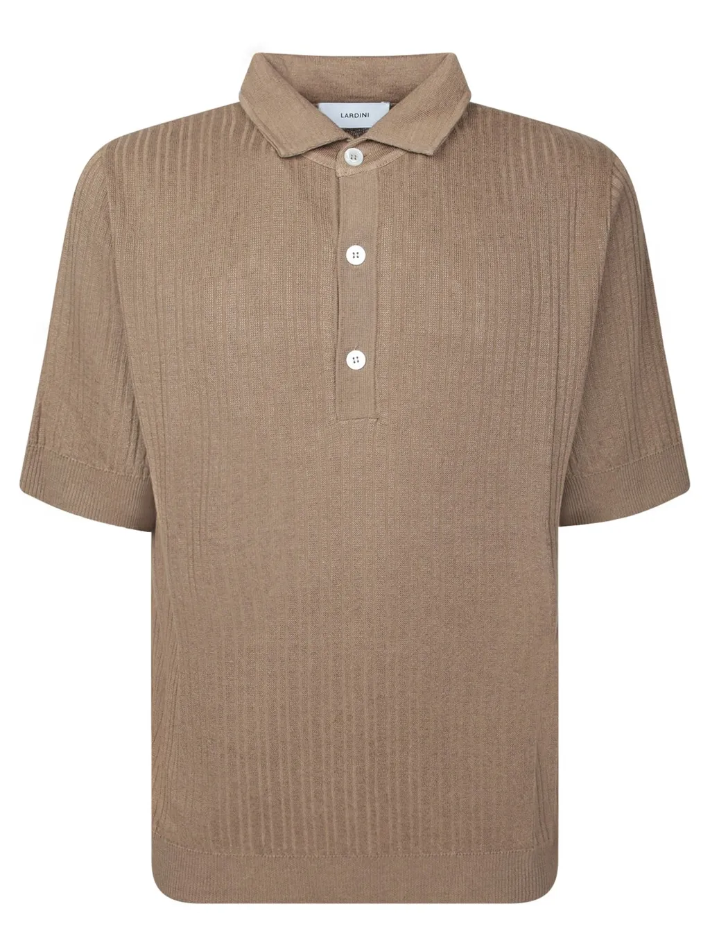 Lardini Textured Knitted Polo Shirt